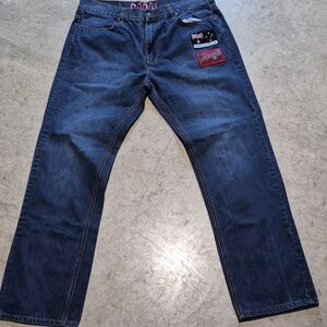 COOGI Blue Jeans with Flag Patch